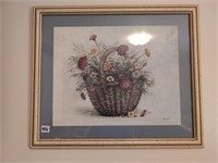 Basket of flowers picture 26x32