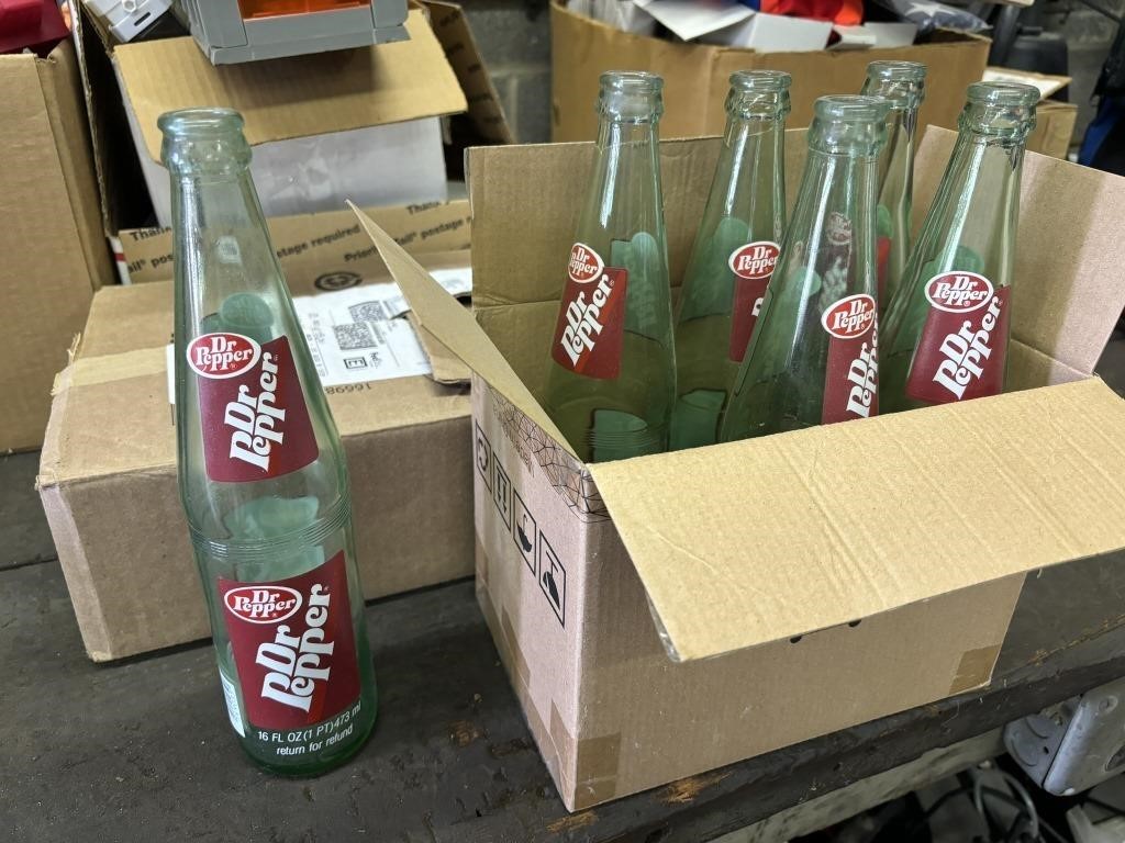 16oz bottles of dr. pepper 6 total