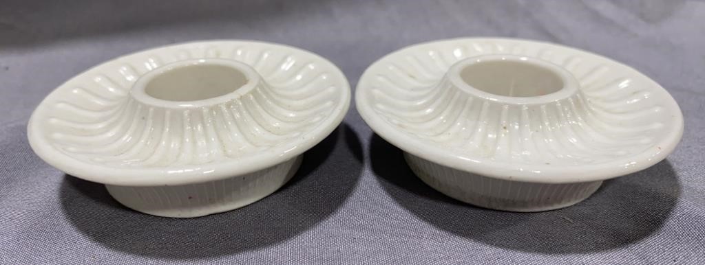 Porcelain Candlestick Holders (made in Denmark)