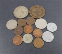 Foreign Coins & Wheat Pennies