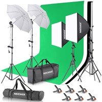 NEEWER Photography Lighting kit with Backdrops, 8.