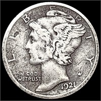 1921 Mercury Dime LIGHTLY CIRCULATED