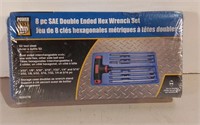 Sealed 8pc SAE Double Ended Hex Wrench Set