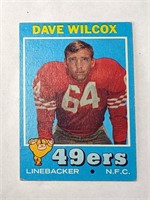 1971 Topps Dave Wilcox 49ers Card #189