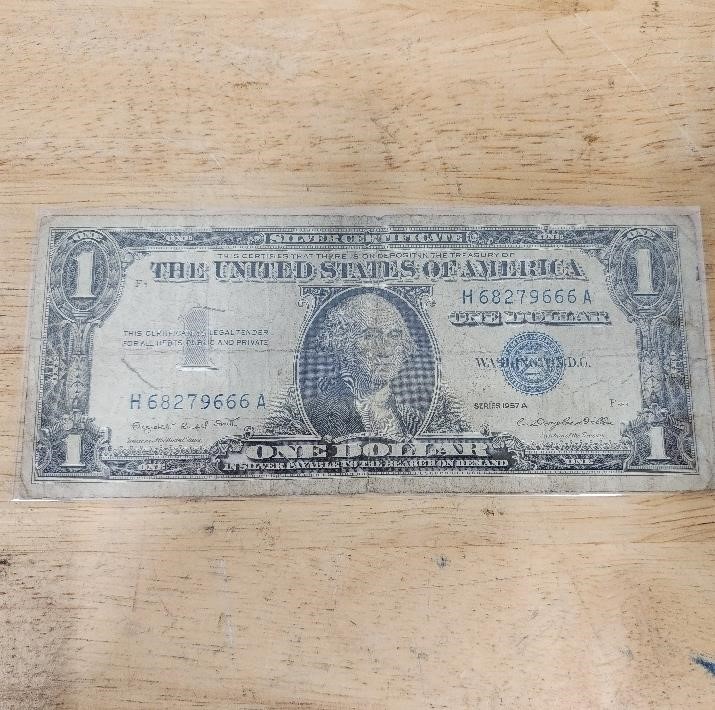 $1 Silver Certificate 1957A Blue Seal