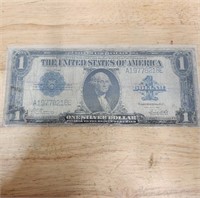 $1 Silver Cert. 1923 Horse Blanket (Large Note)