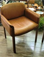 Mid Century Modern Leather Side Chairs