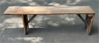 Handmade bench 56”x 11 1/2”x 17”