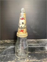 Rare Mobiloil B Gargoyle Tin Pourer on Vacuum Pint