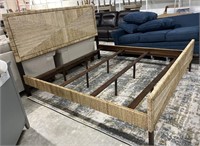 Woven Seagrass King Size Bed 53” h Headboard x