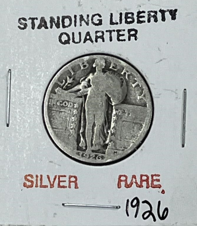 Rare 1926 Silver Standing Liberty Quarter