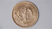1959 Mexico Gold 20 Pesos Aztec Calendar