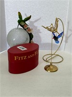 FRITZ & FLOYD GLASS HUMINGBIRD & MORE