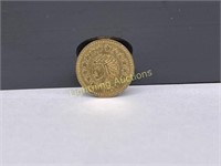 1854 CALIFORNIA 1/2 FRACTIONAL GOLD COIN