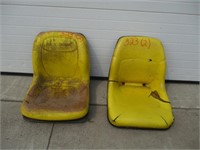 2 JOHN DEERE SEATS - YELLOW