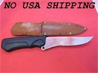 Oscars 400 SS Hunting Knife w Leather Sheath