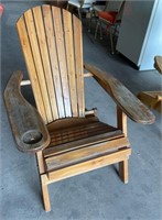Folding Wooden Adirondack Style Chair *LYS