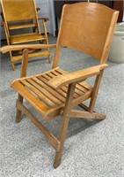 Folding Wooden Chair.  NO SHIPPING.  Important