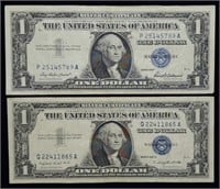 1957 & 1957 A $1 Silver Certificates, Nice Notes