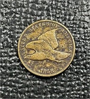 1858 US Flying Eagle Penny