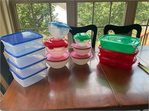 13- storage containers with lids