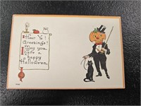 1912 Embossed No. 7035 Hallowe'en Greeting