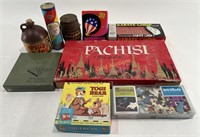 (9) Vintage Board Games Plug A Jug, Bingo, & More