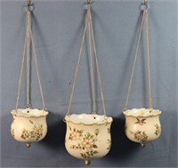 (3) Graduated "Lenwile" Ardalt Hanging Planters