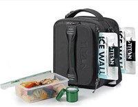 Read! Fridge Cold Expandable Lunch Box (Gray/Green