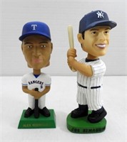 (2) BASEBALL PLAYER BOBBLE HEADS