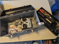 Plastic Tool Box w/ Controller & Other