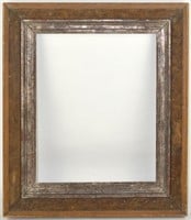 ANTIQUE AMERICAN PAINTING FRAME SILVER GILT LINER