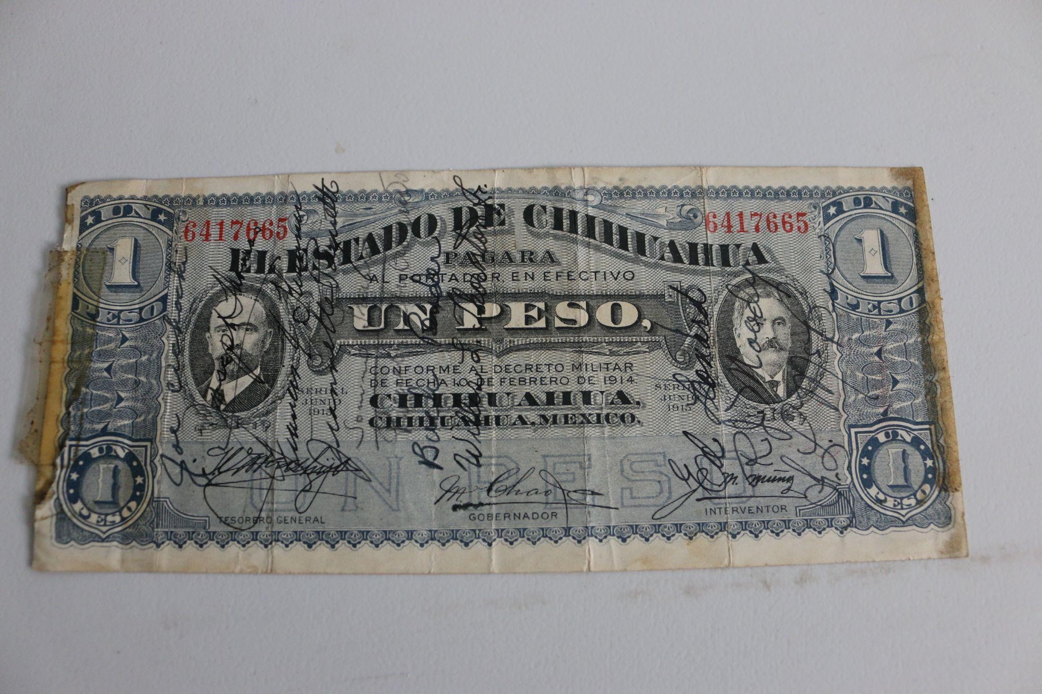 Short- Snorter 1915 Un Peso