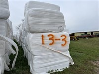 172-large sq bales-Organic-wrapped hay