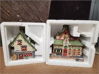 Lot of 2 houses Department 56 North Pole Retired