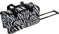Rockland Rolling Duffel Bag 22-Inch Zebra