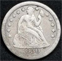 1850 Seated Liberty Silver Dime