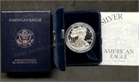 1997 1oz Proof Silver Eagle w/Box & Papers