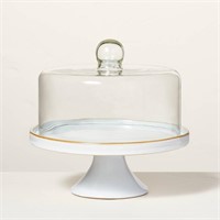 Magnolia ™ Stoneware&Glass Covered Cake Stand $30