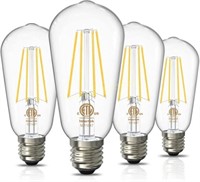 Volxon LED Edison Bulbs 60W Eq.  800LM  4 Pack