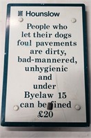 Unique British By Law Sign