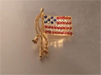 Flag brooch