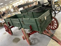 Wood Box Wagon w/wooden seat 20' 6"L x 67"W