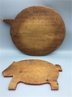 Two wooden cutting boards