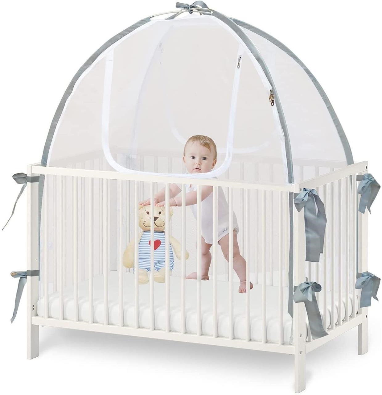 Baby Crib Tent Safety Net (Crib 52.25" - 28.25")