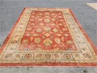 Wool rug.  104" x 138"