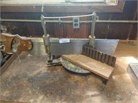Vintage Stanley miter box and saw