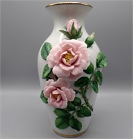 Celestial Rose Vase Roseanne Sanders Ltd Ed. 1984