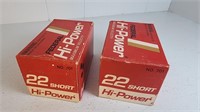 .22 SHORT HI- POWER FEDERAL/ 2 BOXES