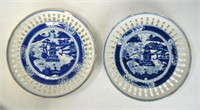 Pr Chinese Blue & White Export Plates